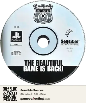 Sensible Soccer PlayStation, PAL disc