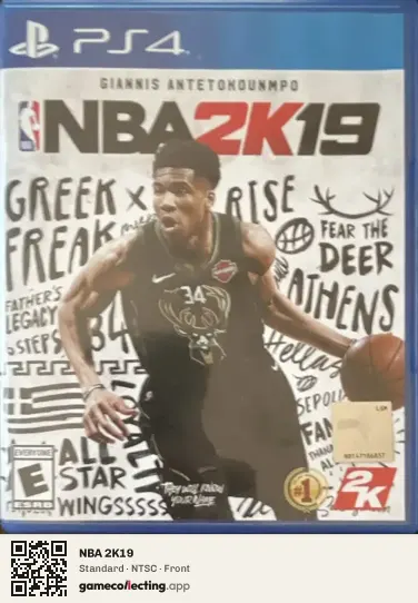 NBA 2K19 PlayStation 4, NTSC box front
