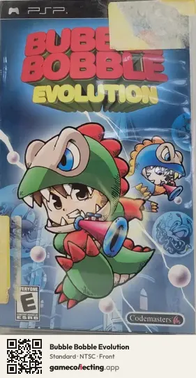 Bubble Bobble Evolution PlayStation Portable, NTSC box front