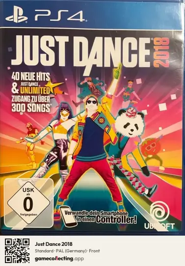 Just Dance 2018 PlayStation 4, Germany box front