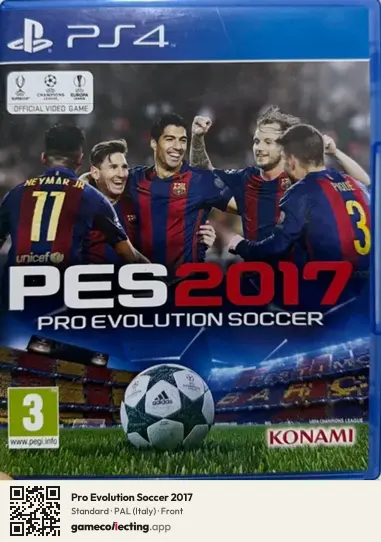 Pro Evolution Soccer 2017 PlayStation 4, Italy box front