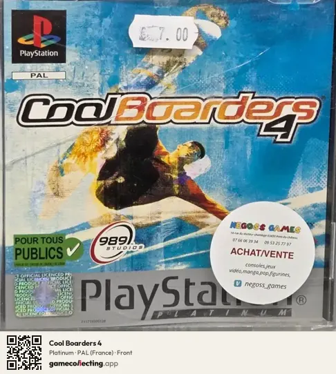 Cool Boarders 4 PlayStation, France box front