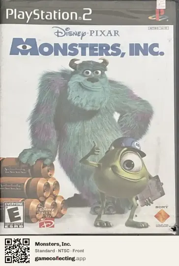 Monsters, Inc. PlayStation 2, NTSC box front