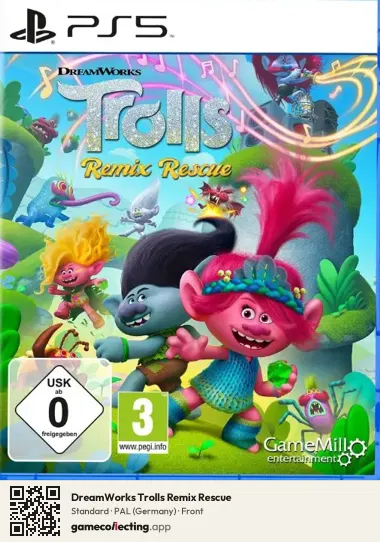 DreamWorks Trolls Remix Rescue PlayStation 5, Germany box front