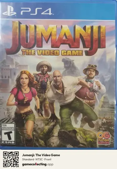 Jumanji: The Video Game PlayStation 4, NTSC box front