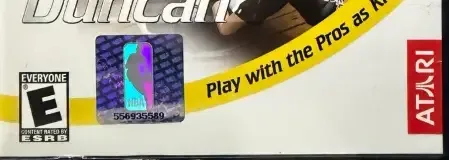 Backyard Basketball, the ESRB box on its front