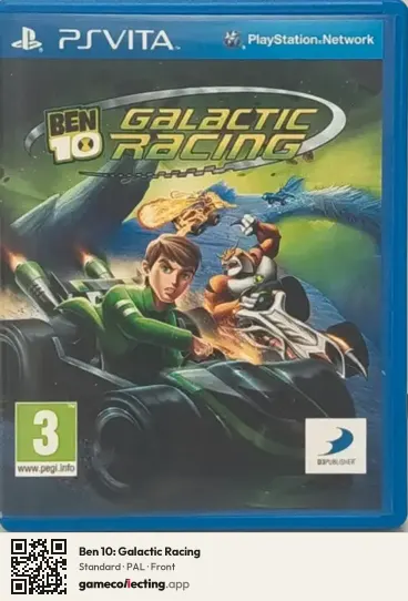 Ben 10: Galactic Racing PlayStation Vita, PAL box front