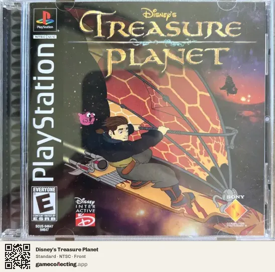 Disney's Treasure Planet PlayStation, NTSC box front