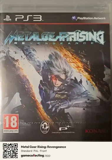Metal Gear Rising: Revengeance PlayStation 3, PAL box front