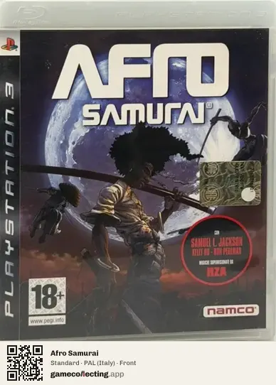 Afro Samurai PlayStation 3, Italy box front