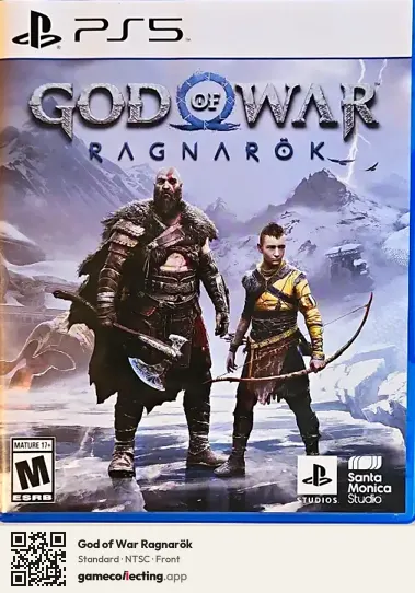 God of War Ragnarök PlayStation 5, NTSC box front