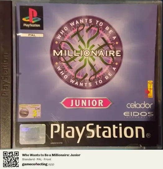 Who Wants to Be a Millionaire: Junior PlayStation, PAL box front