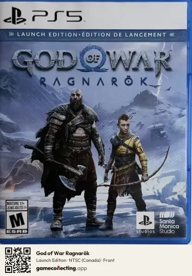 God of War Ragnarök PlayStation 5, Canada box front