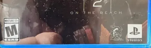 Death Stranding 2: On the Beach, the ESRB box on its front