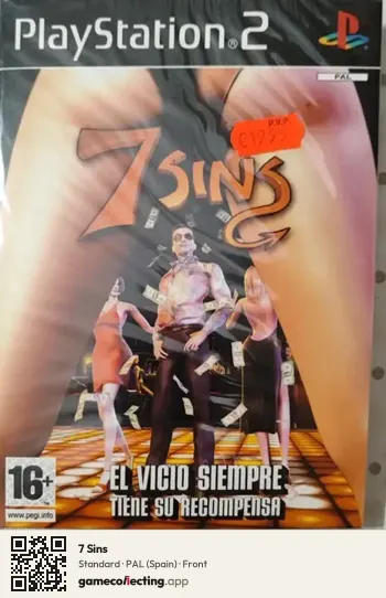 7 Sins PlayStation 2, Spain box front