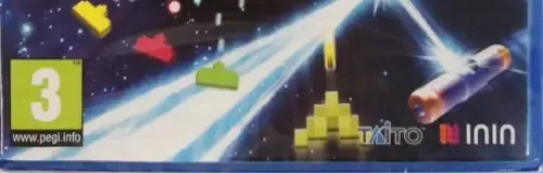 Space Invaders Forever, the PEGI square on its front