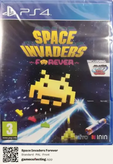 Space Invaders Forever PlayStation 4, PAL box front