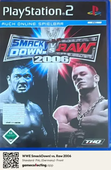 WWE SmackDown! vs. Raw 2006 PlayStation 2, Germany box front