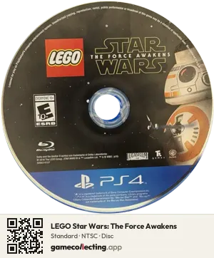 LEGO Star Wars: The Force Awakens PlayStation 4, NTSC disc