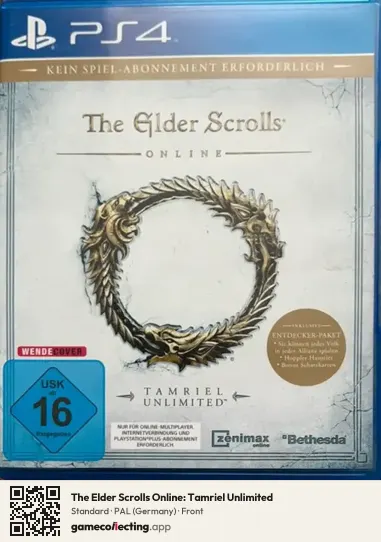 The Elder Scrolls Online: Tamriel Unlimited PlayStation 4, Germany box front