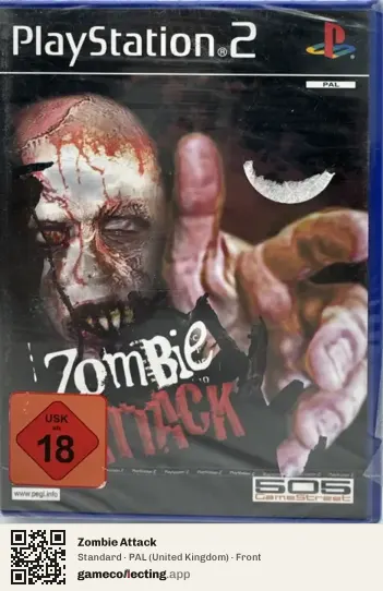 Zombie Attack PlayStation 2, United Kingdom box front