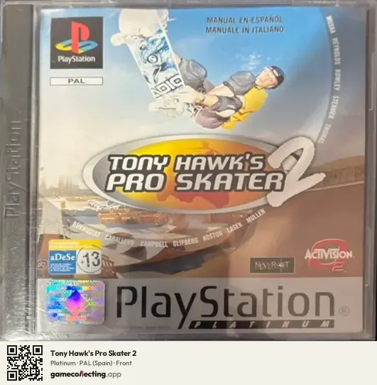 Tony Hawk's Pro Skater 2 PlayStation, Spain box front