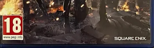 NieR: Automata, the USK square on its front