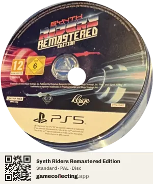 Synth Riders Remastered Edition PlayStation 5, PAL disc