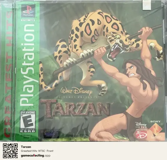 Tarzan PlayStation, NTSC box front