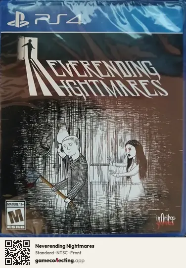 Neverending Nightmares PlayStation 4, NTSC box front