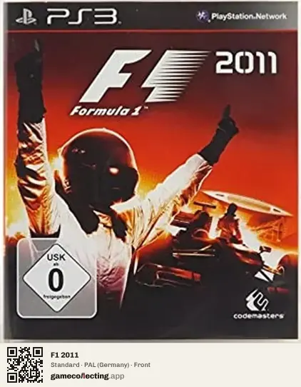 F1 2011 PlayStation 3, Germany box front