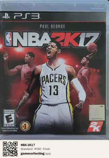 NBA 2K17 PlayStation 3, NTSC box front