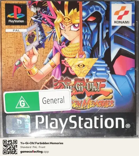 Yu-Gi-Oh! Forbidden Memories PlayStation, PAL box front
