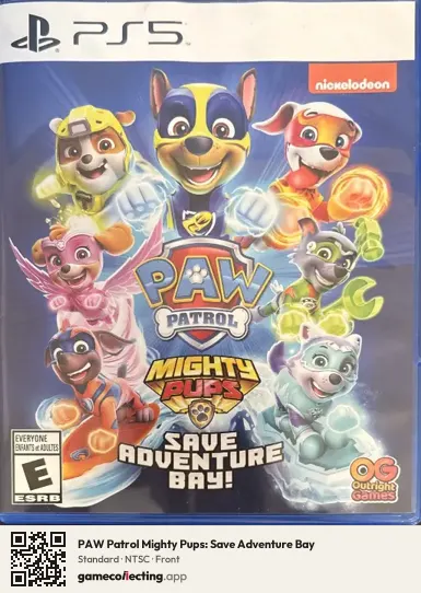 PAW Patrol Mighty Pups: Save Adventure Bay PlayStation 5, NTSC box front