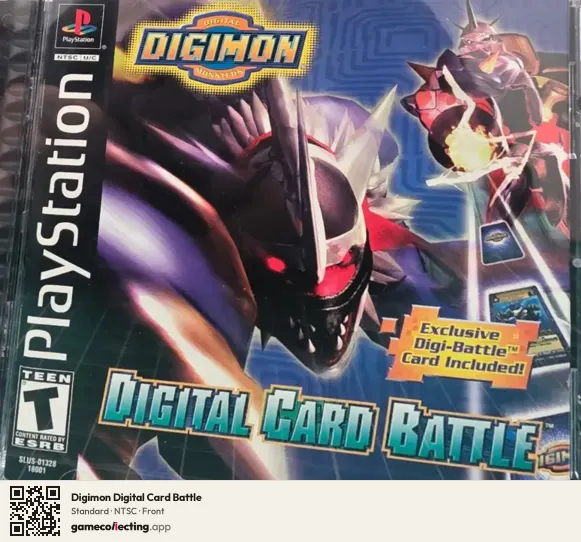 Digimon Digital Card Battle PlayStation, NTSC box front