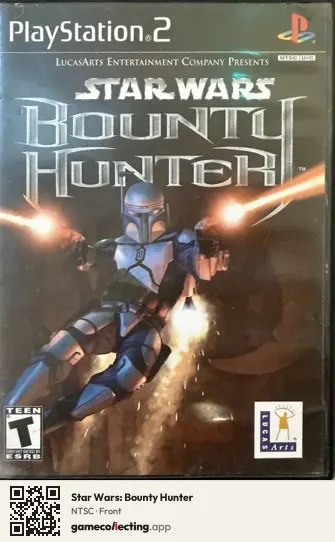 Star Wars: Bounty Hunter PlayStation 2, NTSC box front