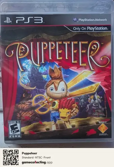 Puppeteer PlayStation 3, NTSC box front