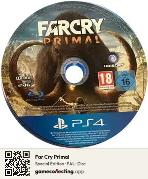Far Cry Primal PlayStation 4, PAL disc