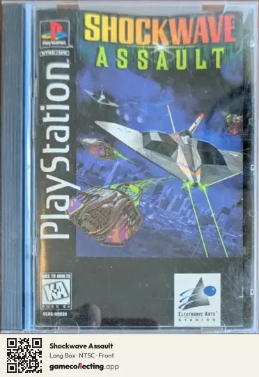 Shockwave Assault PlayStation, NTSC box front