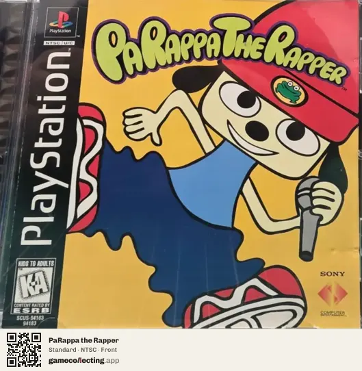 PaRappa the Rapper PlayStation, NTSC box front