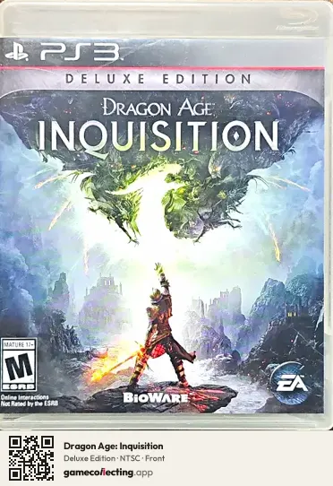 Dragon Age: Inquisition PlayStation 3, NTSC box front