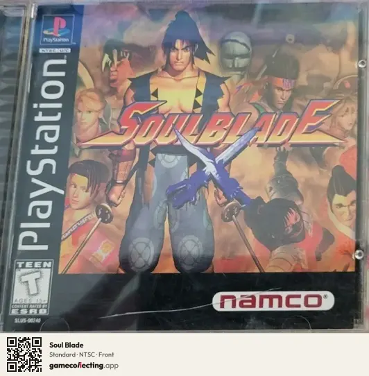 Soul Blade PlayStation, NTSC box front