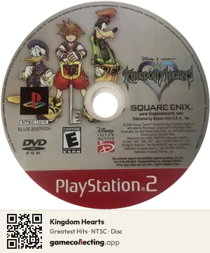 Kingdom Hearts PlayStation 2, NTSC disc