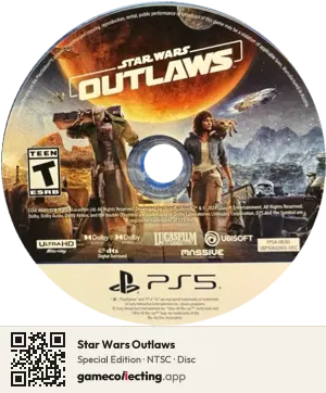 Star Wars Outlaws PlayStation 5, NTSC disc