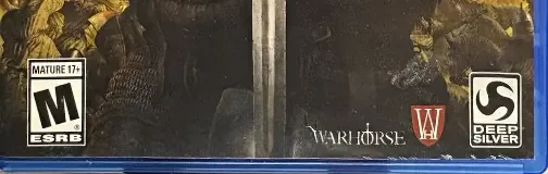 Kingdom Come: Deliverance, the ESRB box on its front