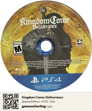 Kingdom Come: Deliverance PlayStation 4, NTSC disc