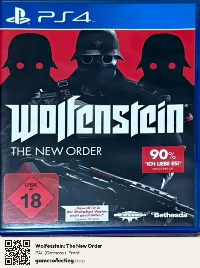 Wolfenstein: The New Order PlayStation 4, Germany box front