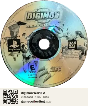 Digimon World 2 PlayStation, NTSC disc