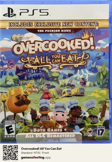 Overcooked! All You Can Eat PlayStation 5, NTSC box front