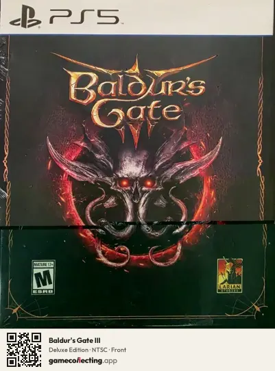 Baldur's Gate III PlayStation 5, NTSC box front